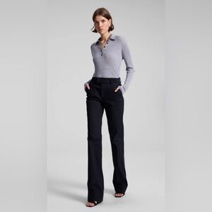 NWT A.L.C. ALC Simon Stretch Cotton Pant in Navy Blue Sz 4 $450‎